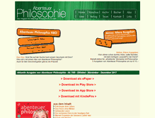 Tablet Screenshot of abenteuer-philosophie.org
